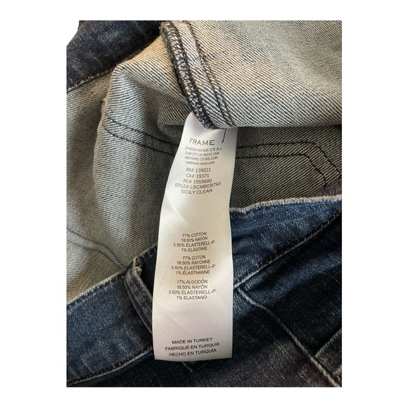 FRAME Le Crop Mini Boot Jeans | Dark Wash | Size 32 - Picture 4 of 4